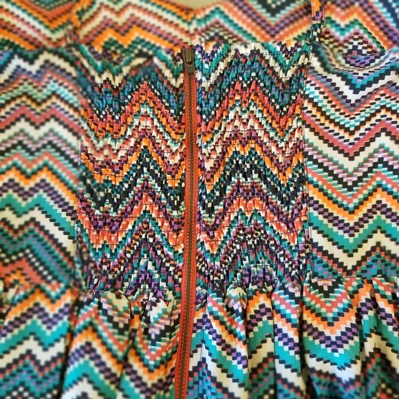 NWT Roxy Shoreline Multicolor Strappy Dress Sz Med - Picture 5 of 7